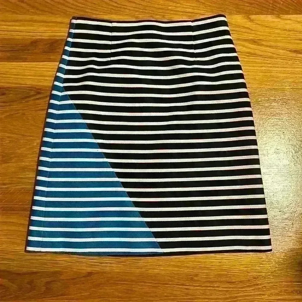 Jcrew striped pencil skirt